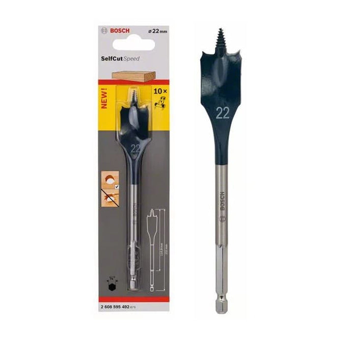 BOSCH 2608595492
Mũi khoét gỗ đuôi cá SELFCUT 22x152mm