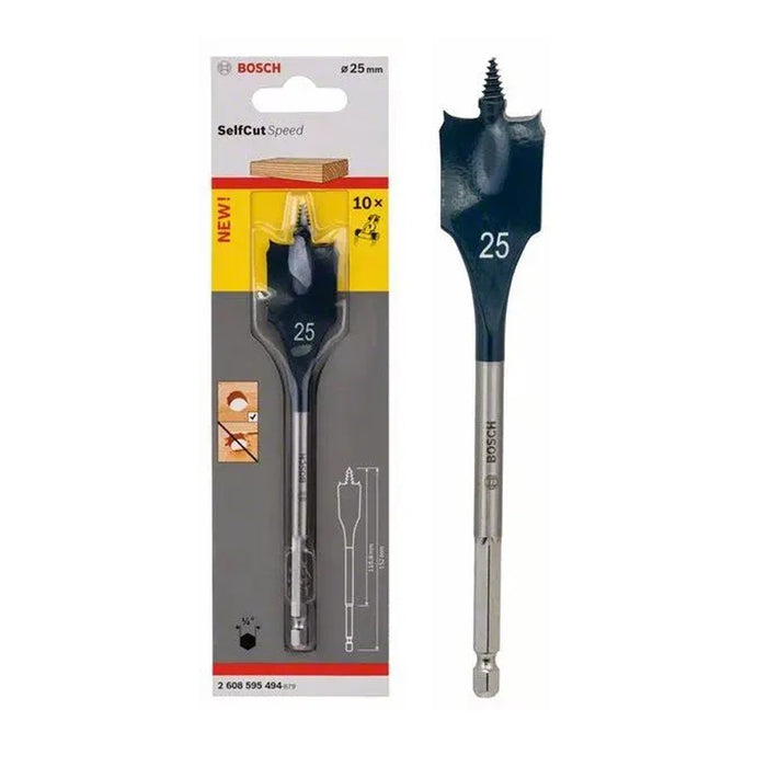 BOSCH 2608595494
Mũi khoét gỗ đuôi cá SELFCUT 25x152mm