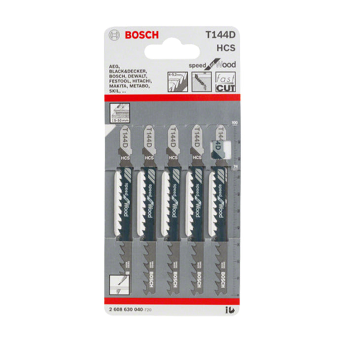 Lưỡi cưa lọng gỗ cắt nhanh 74mm BOSCH 2608630040 (Speed For Wood) (5 lưỡi/bộ)