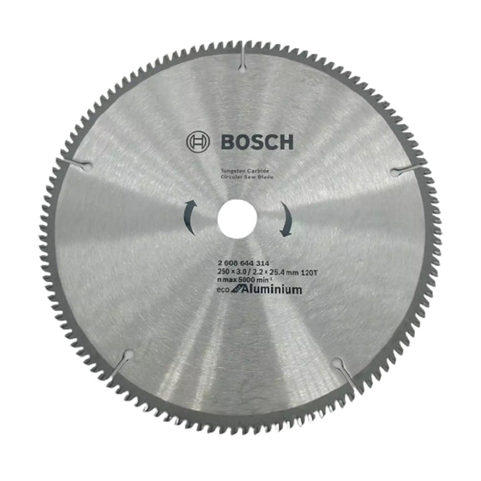 Lưỡi cắt nhôm chuyên dụng 250x25.4mm, 120 răng, dày 2.7/2.0mm BOSCH 2608644314