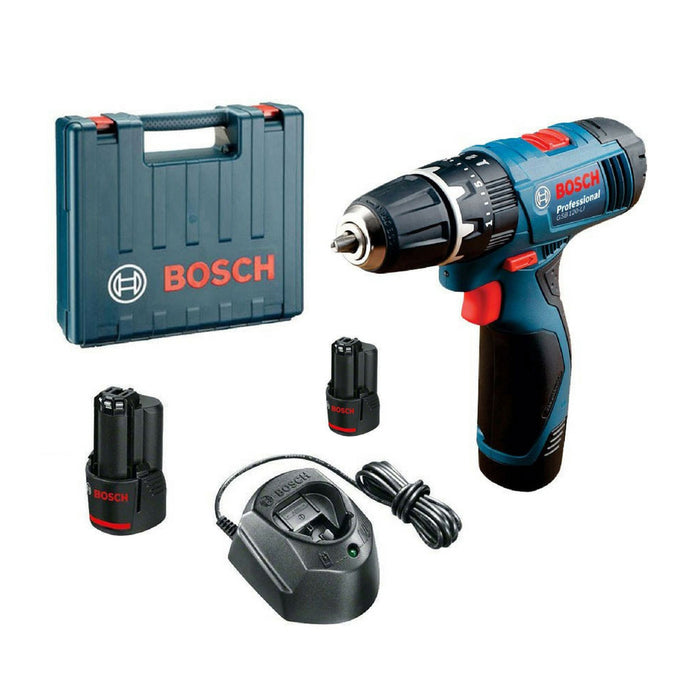 Máy khoan động lực dùng Pin 12V BOSCH GSB 120-LI GEN II (1 pin + sạc 3 chấu + phụ kiện)