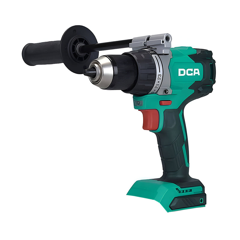 Máy khoan pin 20V Max DCA ADJZ06-13, đầu khoan 13mm, động cơ không chổi than, mô men xoắn tối đa 120N/m