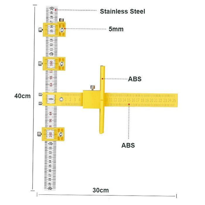 Thước lấy cự bắt lỗ tay nắm NKI 23300