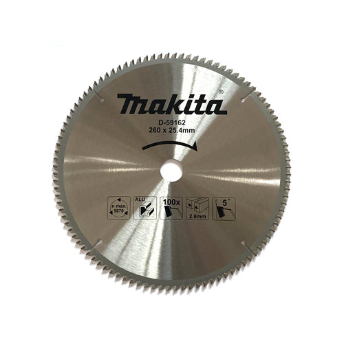 Lưỡi cưa nhôm 260mm, răng TCG, cốt 25.4mm MAKITA (cho máy cưa đa góc trượt/máy cưa đa góc và máy cắt kim loại)(cấp 1 sao)