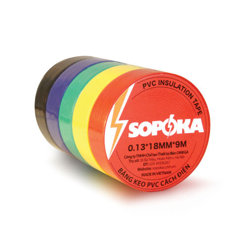 Băng keo cách điện cuộn 9M SOPOKA A5818