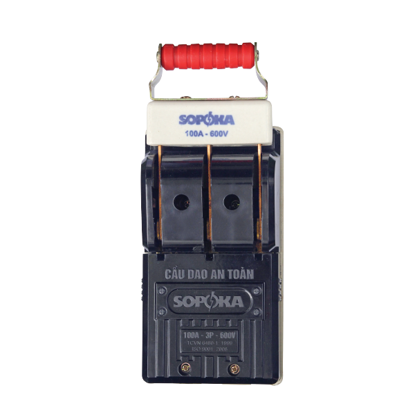Cầu dao sứ đen 3 pha SOPOKA