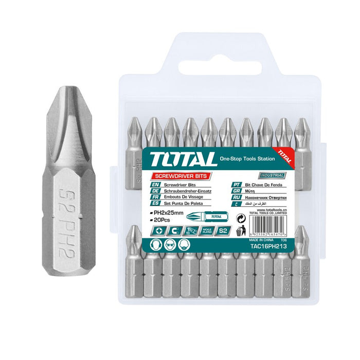 Chi tiết bộ mũi bắt vít vĩ nhựa : PH225mm TOTAL TAC16PH213