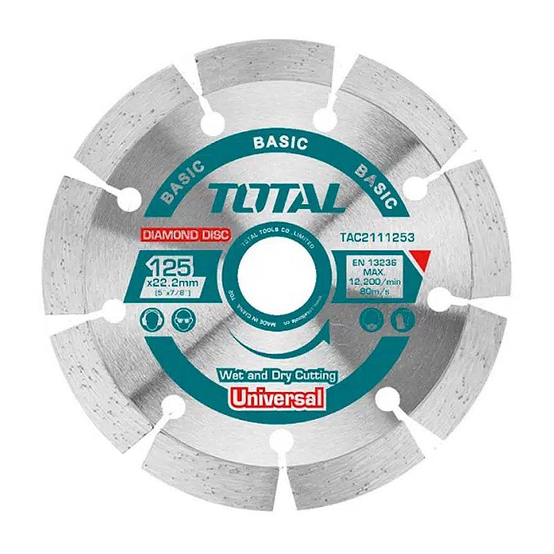 Đĩa cắt gạch khô có phủ hợp kim nhân tạo 125mm TOTAL TAC2111253