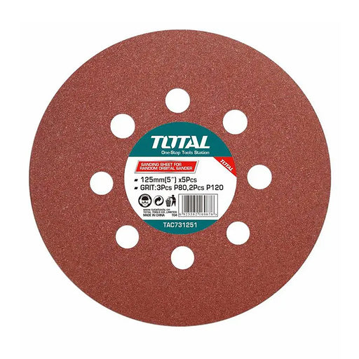 Giấy nhám tròn 125mm P120 TOTAL TAC731251