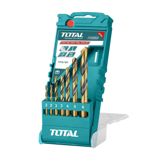 Bộ 7 mũi khoan kim loại HSS TOTAL TACSD0075