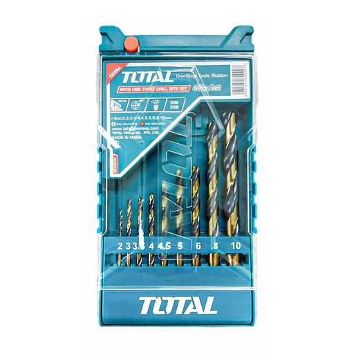 Bộ 9 mũi khoan kim loại HSS TOTAL TACSD0095