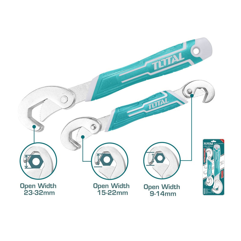 Bộ 2 mỏ lết đa năng TOTAL TBWS09328