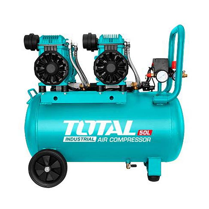 Máy nén khí không dầu 50L 2 đầu bơm 2×1200W (3.2HP) TOTAL TCS2240508T