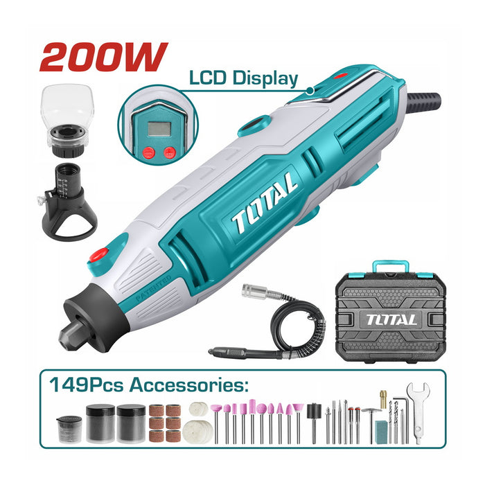 Máy mài thẳng mini 200W TOTAL TG2006