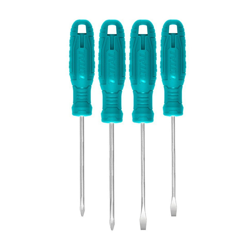 Bộ 4 tua vít dẹp và bake TOTAL THTDC250401