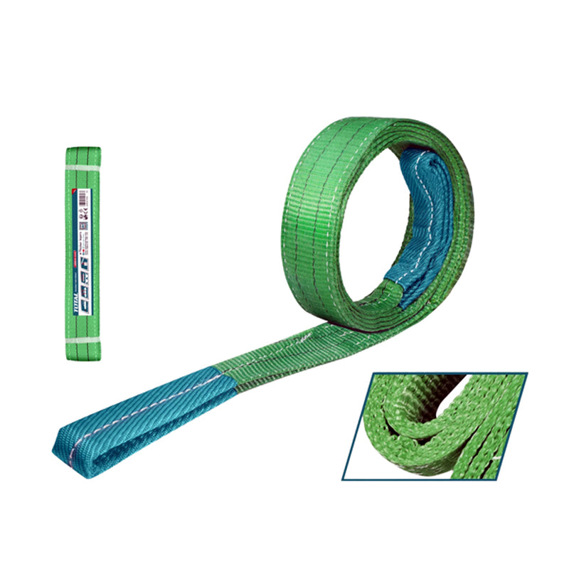 Dây cáp vải cẩu hàng xanh lá, tải trọng 2 Tấn TOTAL