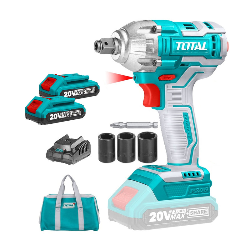 Máy siết vít và bulong dùng pin  TOTAL TIWLI20208