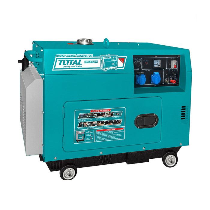 Máy phát điện dùng dầu DIEZEN 5.0KW cách âm ATS TOTAL TP250001-1