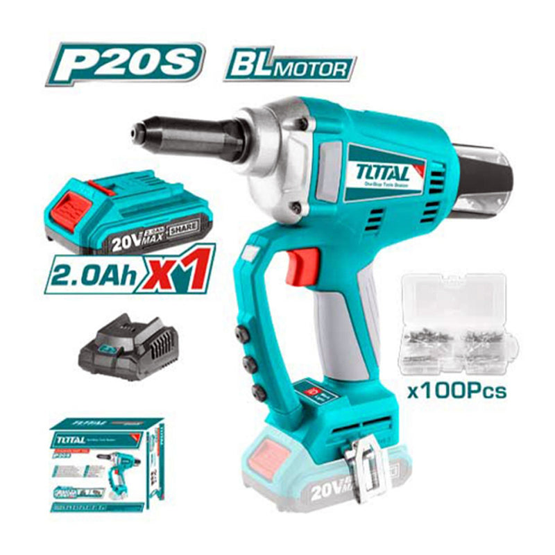 Máy rút tán ri vê (rivet) dùng Pin 20V TOTAL TRTLI20051